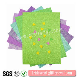 Kleurrijke iriserende glitter eva sheets